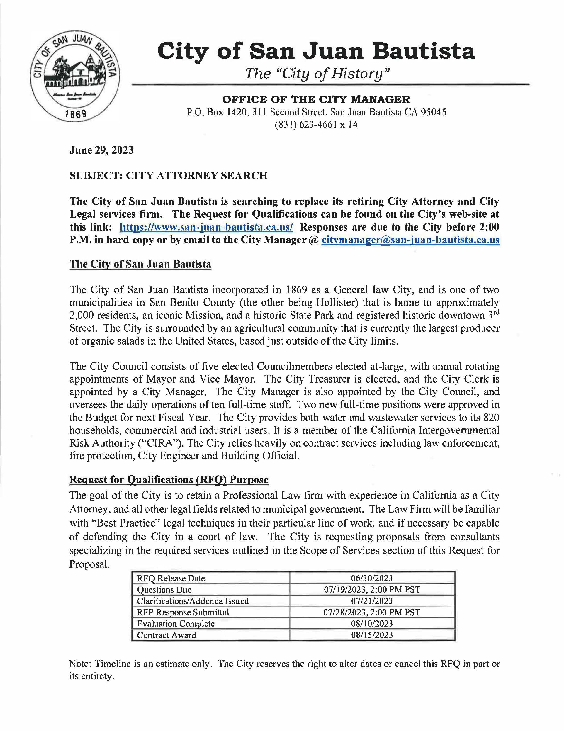 6.29.23 City Attorney Public Notice